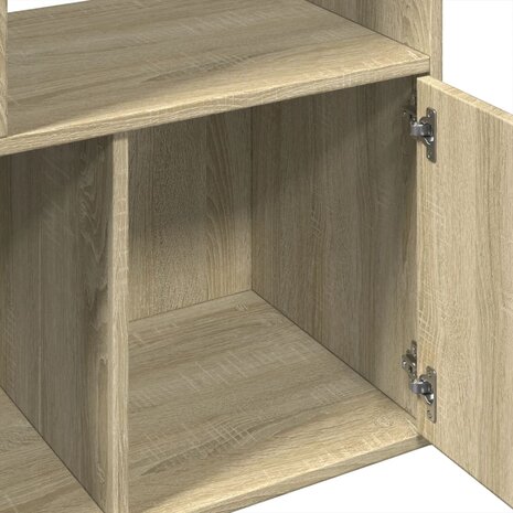 Boekenkast 70x36x189 cm bewerkt hout sonoma eikenkleurig 7