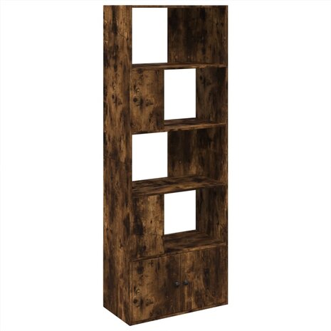 Boekenkast 70x36x189 cm bewerkt hout gerookt eikenkleurig 3