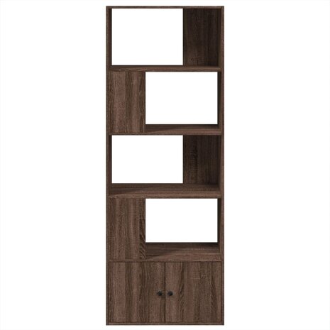 Boekenkast 70x36x189 cm bewerkt hout bruin eikenkleurig 3