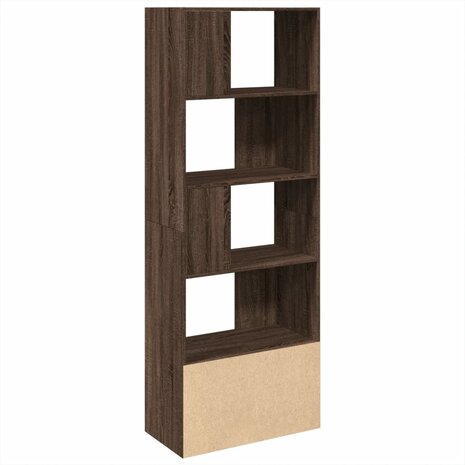 Boekenkast 70x36x189 cm bewerkt hout bruin eikenkleurig 5