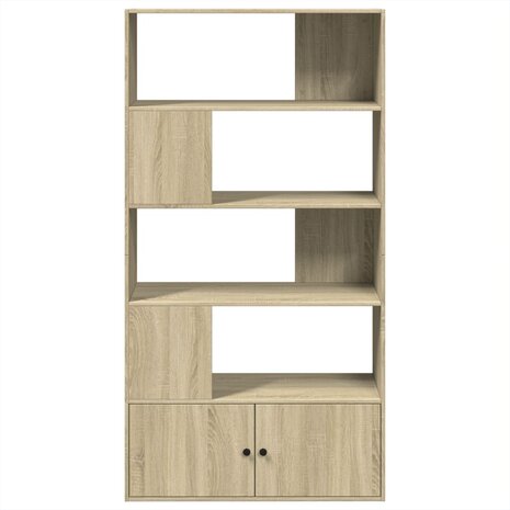 Boekenkast 100x36x189 cm bewerkt hout sonoma eikenkleurig 3