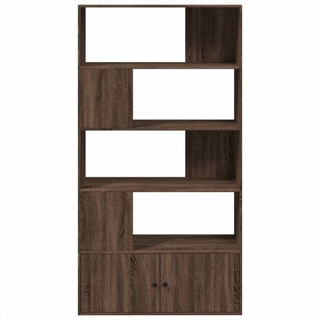 Boekenkast 100x36x189 cm bewerkt hout bruin eikenkleurig 3