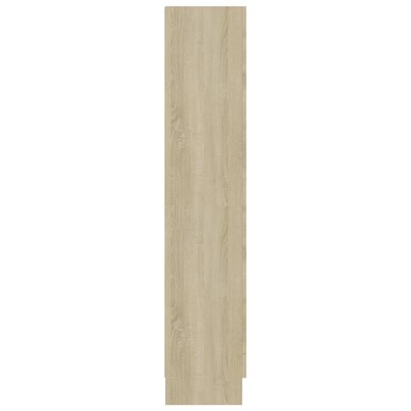 Vitrinekast 82,5x30,5x150 cm bewerkt hout sonoma eikenkleurig 7