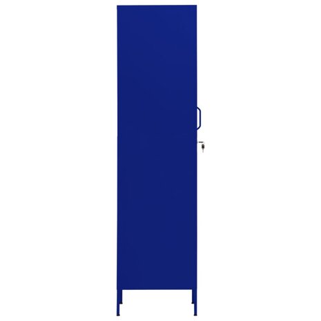 Lockerkast 35x46x180 cm staal marineblauw 4