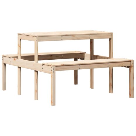 Picknicktafel 110x134x75 cm massief grenenhout 2