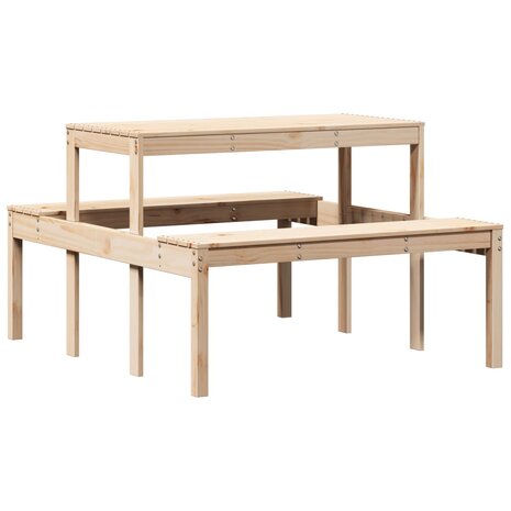 Picknicktafel 110x134x75 cm massief grenenhout 6