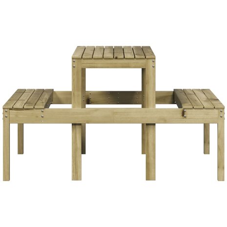 Picknicktafel 110x134x75 cm geïmpregneerd grenenhout 5