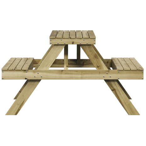 Picknicktafel 105x134x75 cm geïmpregneerd grenenhout 5