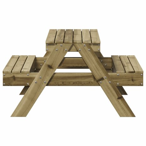 Picknicktafel voor kinderen 88x97x52 cm geïmpregneerd hout 5