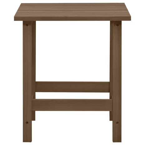 Tuinstoel Adirondack met tafel massief vurenhout bruin 9