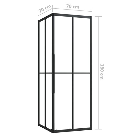 Douchecabine 70x70x180 cm ESG 9