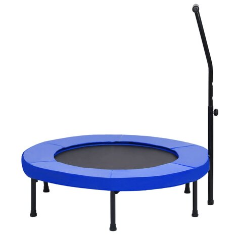 Fitnesstrampoline met handgreep en veiligheidsmat 102 cm 3