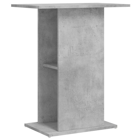 Aquariumstandaard 60,5x36x72,5 cm bewerkt hout betongrijs 2