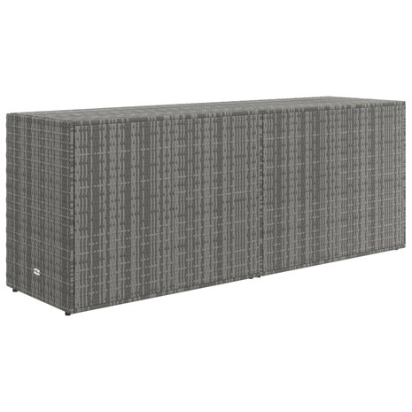 Tuinkast 198x55,5x80 cm poly rattan grijs 6