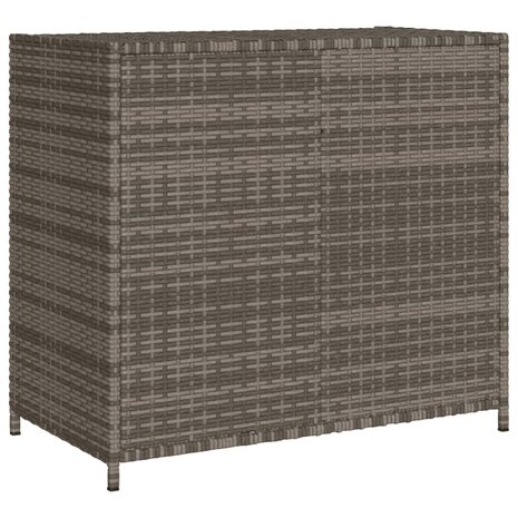 Tuinkast 83x45x76 cm poly rattan grijs 9