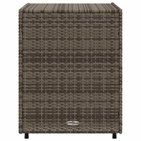 Tuinkast 55x59x69 cm poly rattan grijs 8