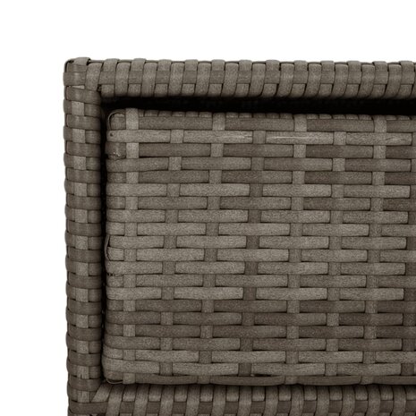 Tuinkast 55x59x69 cm poly rattan grijs 11