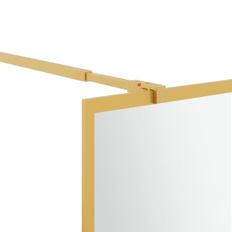 Inloopdouchewand transparant 80x195 cm ESG-glas goudkleurig 6