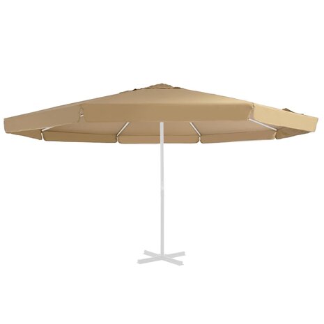 Vervangingsdoek voor parasol 500 cm taupe 1