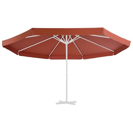 Vervangingsdoek voor parasol 500 cm terracottakleurig 2