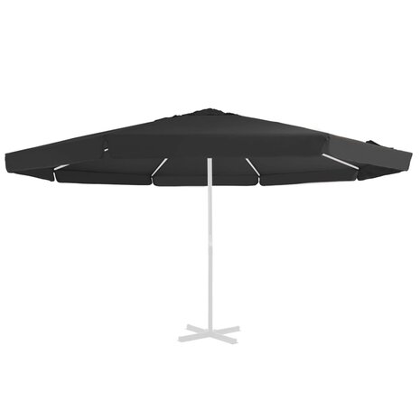 Vervangingsdoek voor parasol 500 cm zwart 1