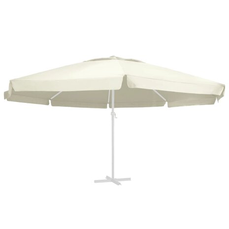 Vervangingsdoek voor parasol 600 cm zandkleurig 1