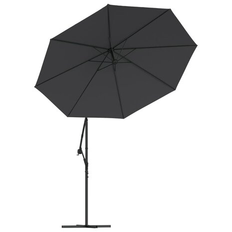 Vervangingsdoek voor zweefparasol 350 cm zwart 4