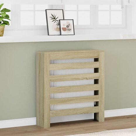 Radiatorombouw 78x20x82 cm bewerkt hout sonoma eikenkleurig 1