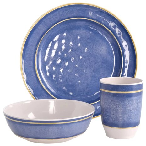 Redcliffs 12-delige Campingserviesset melamine blauw 3