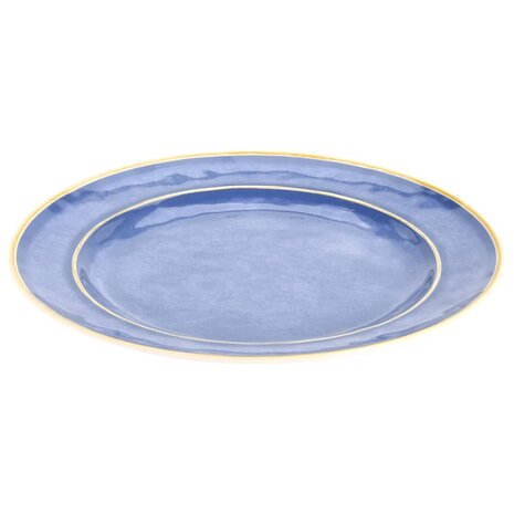 Redcliffs 12-delige Campingserviesset melamine blauw 4