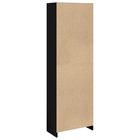 Boekenkast 57x28,5x174 cm bewerkt hout zwart 6