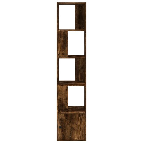 Boekenkast 40x36x189 cm bewerkt hout gerookt eikenkleurig 3