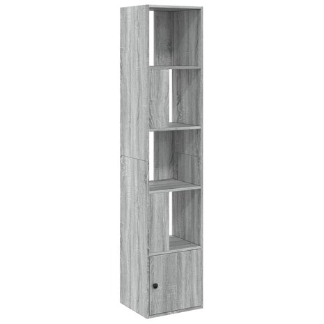 Boekenkast 40x36x189 cm bewerkt hout grijs sonoma eikenkleurig 2