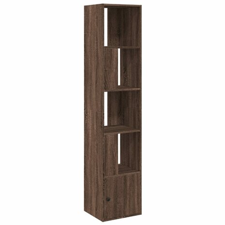 Boekenkast 40x36x189 cm bewerkt hout bruin eikenkleurig 2