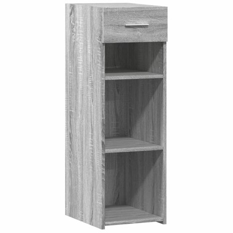 Dressoir 30x42,5x93 cm bewerkt hout grijs sonoma eikenkleurig 2