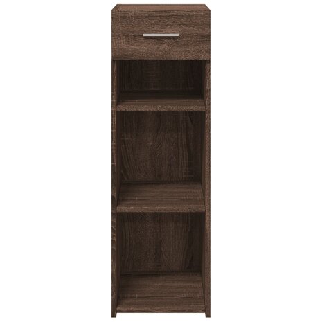 Dressoir 30x42,5x93 cm bewerkt hout bruin eikenkleur 4