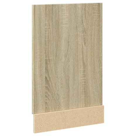 Frontpaneel vaatwasser 45x3x67 cm bewerkt hout sonoma eiken 6