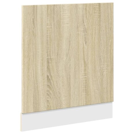 Frontpaneel vaatwasser 60x3x67 cm bewerkt hout sonoma eiken 2