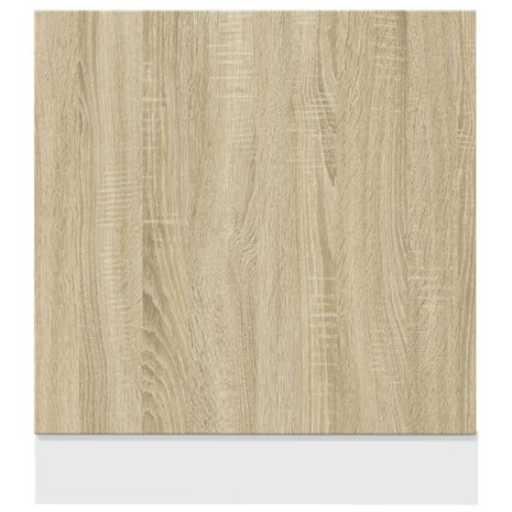 Frontpaneel vaatwasser 60x3x67 cm bewerkt hout sonoma eiken 4