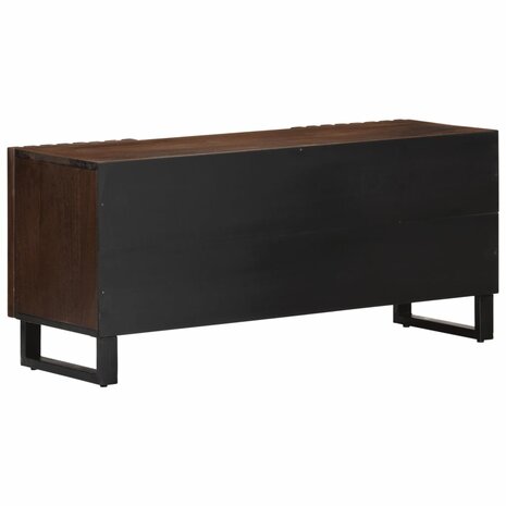 Tv-meubel 105x34x46 cm massief mangohout bruin 4