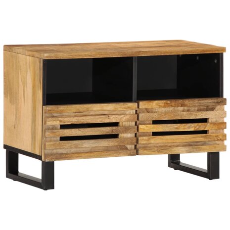 Tv-meubel 70x34x46 cm massief ruw mangohout 1