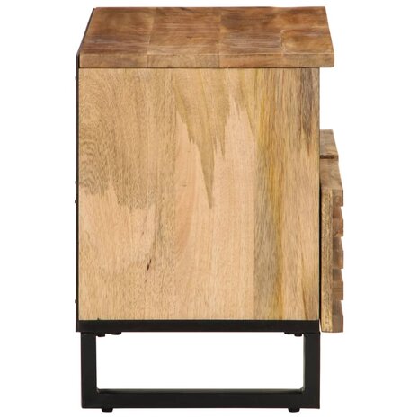 Tv-meubel 70x34x46 cm massief ruw mangohout 3