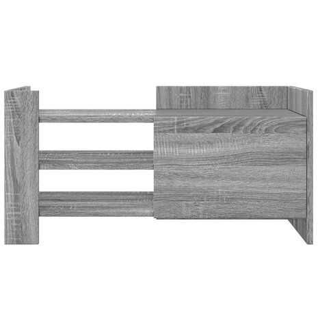 Tv-meubel 80x35x40 cm bewerkt hout grijs sonoma eikenkleurig 4