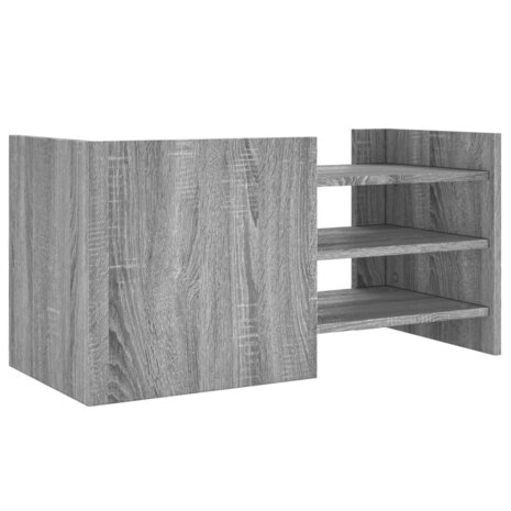 Tv-meubel 80x35x40 cm bewerkt hout grijs sonoma eikenkleurig 6