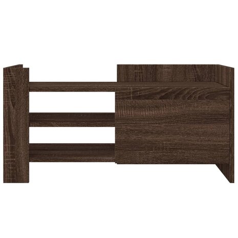 Tv-meubel 80x35x40 cm bewerkt hout bruin eikenkleurig 4