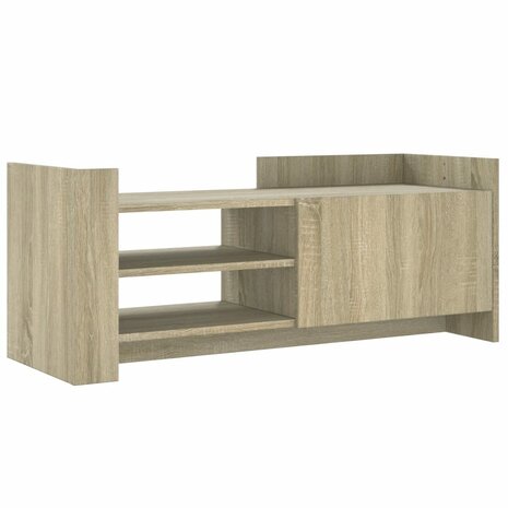 Tv-meubel 100x35x40 cm bewerkt hout sonoma eikenkleurig 2