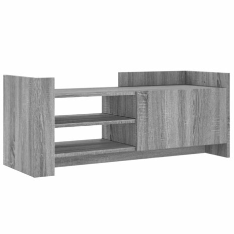 Tv-meubel 100x35x40 cm bewerkt hout grijs sonoma eikenkleurig 2