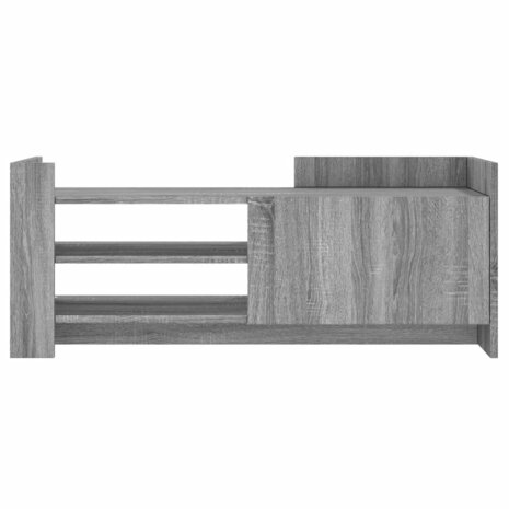 Tv-meubel 100x35x40 cm bewerkt hout grijs sonoma eikenkleurig 4