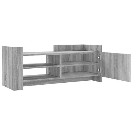 Tv-meubel 100x35x40 cm bewerkt hout grijs sonoma eikenkleurig 8