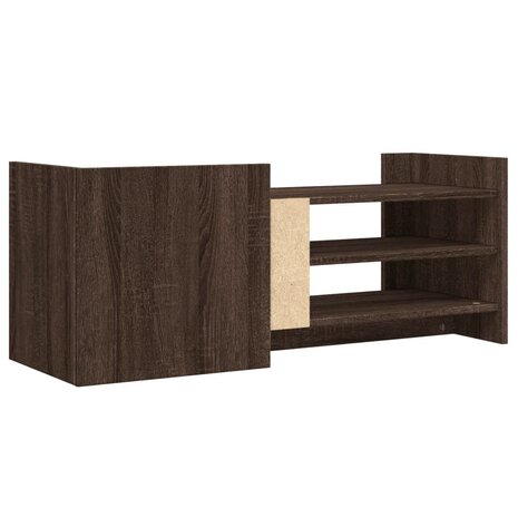 Tv-meubel 100x35x40 cm bewerkt hout bruin eikenkleur 6